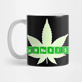 Cannabis Periodic System Element Weed Nerd Pothead Mug